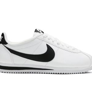 White and black Nike Cortez